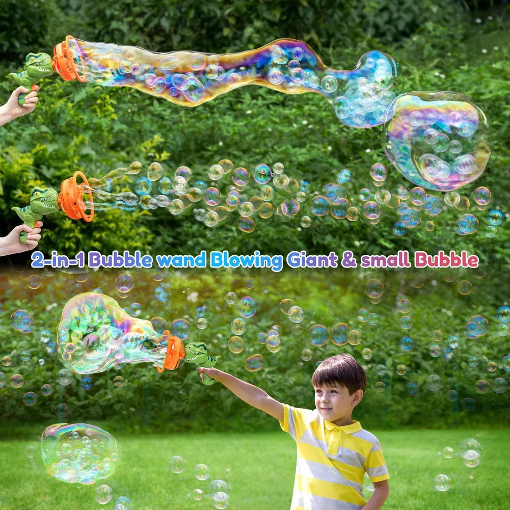 Bubble Machine Dinosaur Machine Speelgoed Geschikt voor kinderen en peuters Gun Party Gifts Verjaardag
