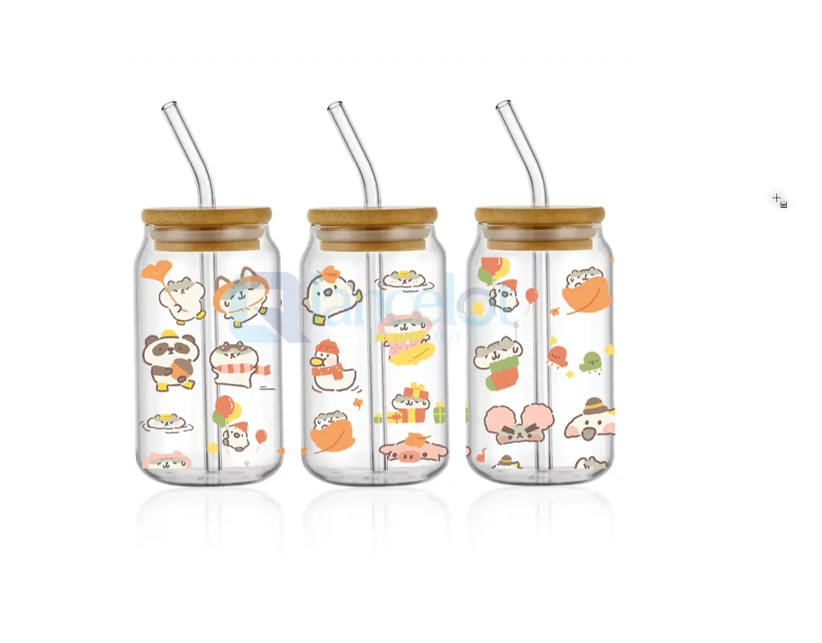 20Oz Willekeurig Patroon Uv Dtf Cup Wraps Transfer Transfer Wraps Sticker Waterdichte Uv Transfer Stickers