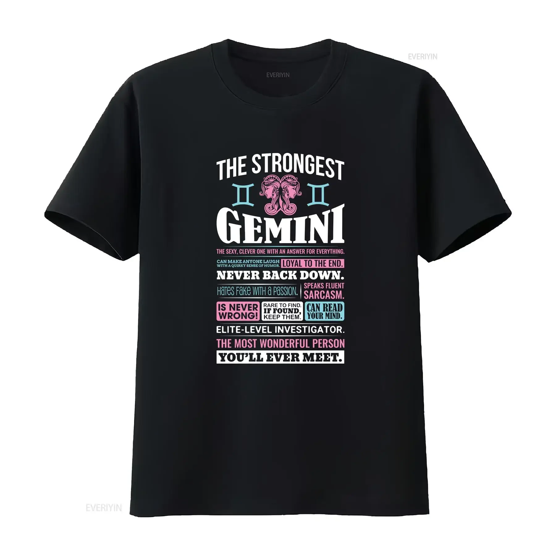 Gemini Astrological Zodiac Sign Facts T Shirt Born In May June Month Birthday Party Present Funny Horoscope Astrology vintage
