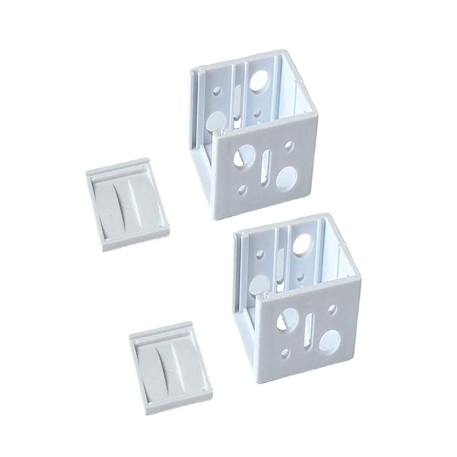 Blinds Center Support Mounting Brackets Low Profile Window Parts for Home Curtain and Headrail Replacement