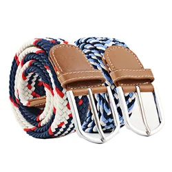Cintura di tela universale cintura da donna in tessuto elastico Jeans cintura con fibbia ad ago per uomo Outdoor-per Jeans cintura in vita regolabile