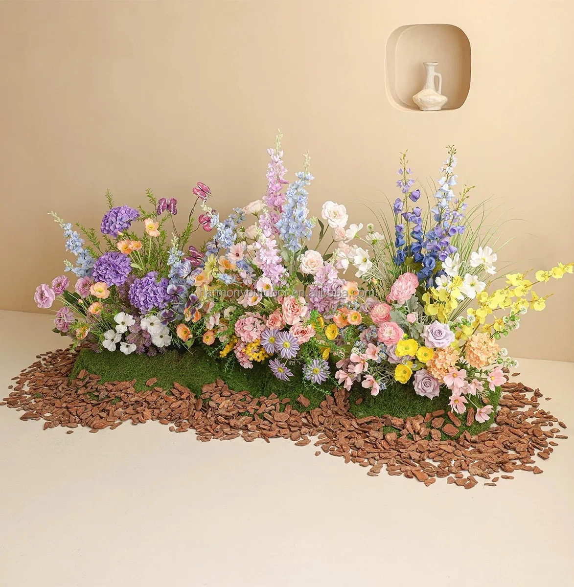 Hot-Selling High-End Light Luxury Simulated Plants Celebration Hotel Birthday Showcase Party Wedding Decoration  Flower