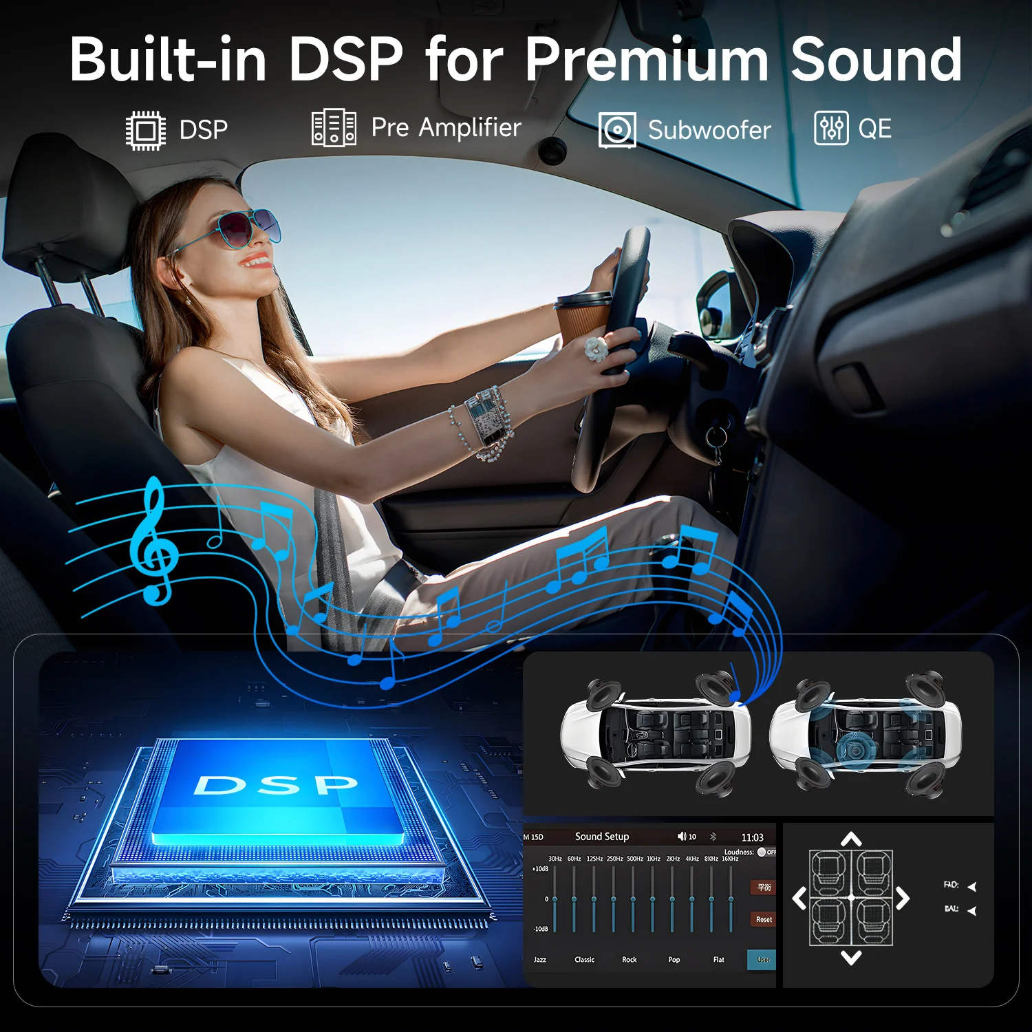 JIUYIN 6.28 inch Universal MP5 1DIN Car Radio Support Wireless Carplay Android AUTO AUX USB Touch Screen Multimedia Video Player