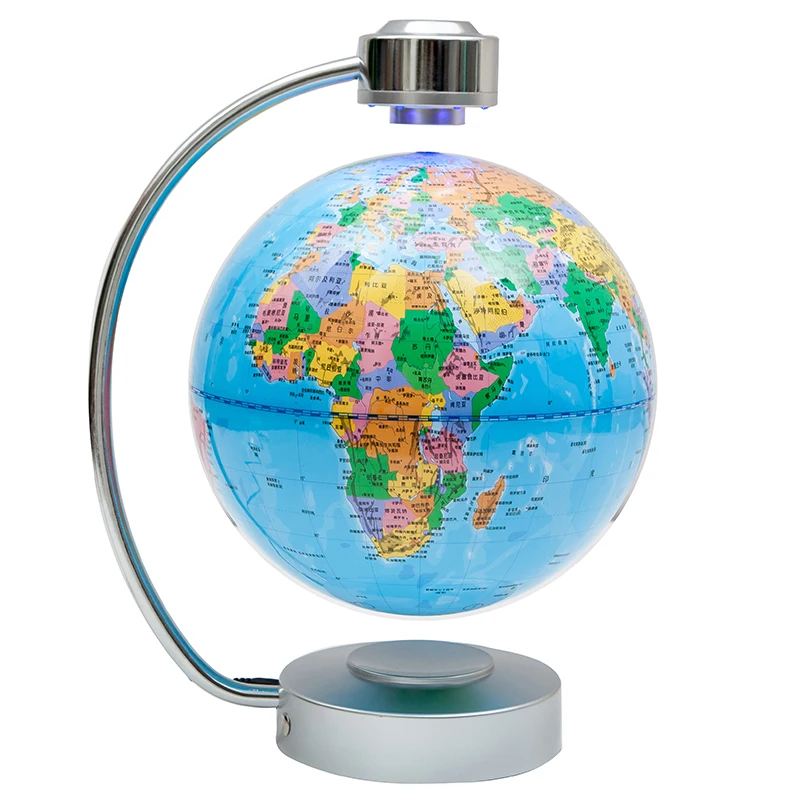8-Inch Maglev Globe Luminous Rotation Large Living Room Office Ornament Creative Gifts Home Furnishings