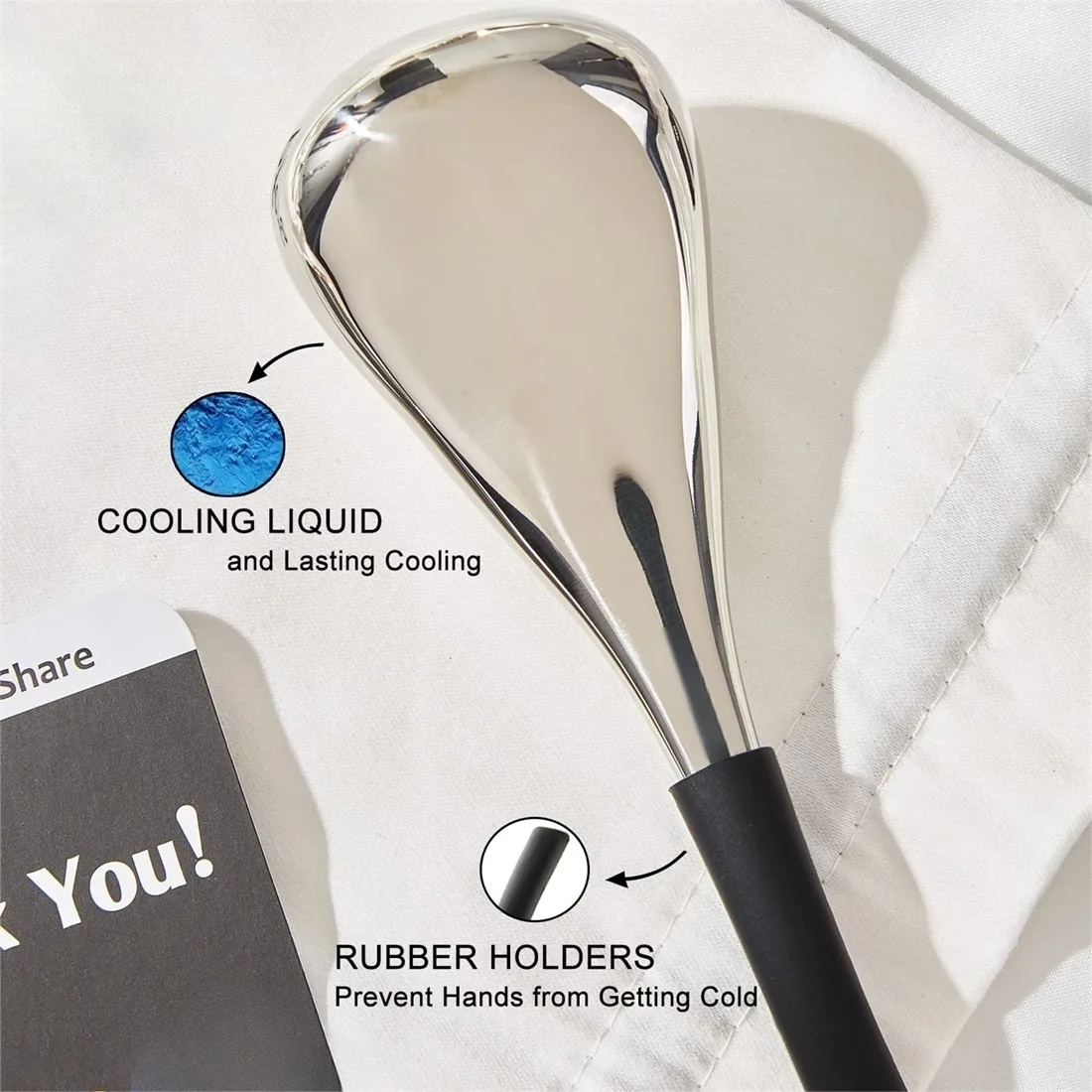 

【DURABLE】Ледяные шары для лица и глаз, криопалочки из нержавеющей стали для женщин, охлаждающий роликовый инструмент для ухода за кожей, холодный массажер