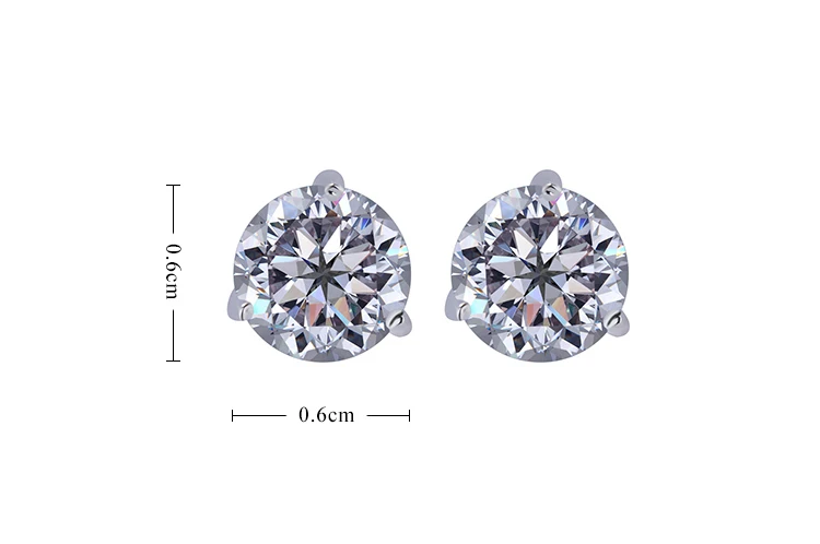 GAOLA 2016 New Design White Gold Color AAA CZ Stud Earrings Fashion Jewelry For Women Anti-allergic Earring GLE0348