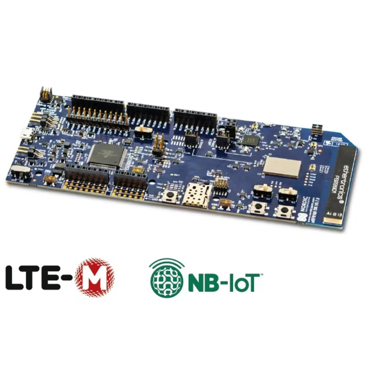 Nordic official nRF9160-DK development kit support NB-IOT Bluetooth low energy GPS LTE-M Automation Modules