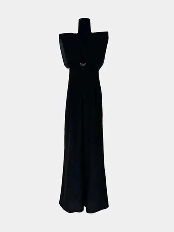 ชุดสูทขายาวเอวสูงแฟชั่น สไตล์ลำลอง สีทูโทน ดีไซน์ทันสมัยสำหรับผู้หญิง