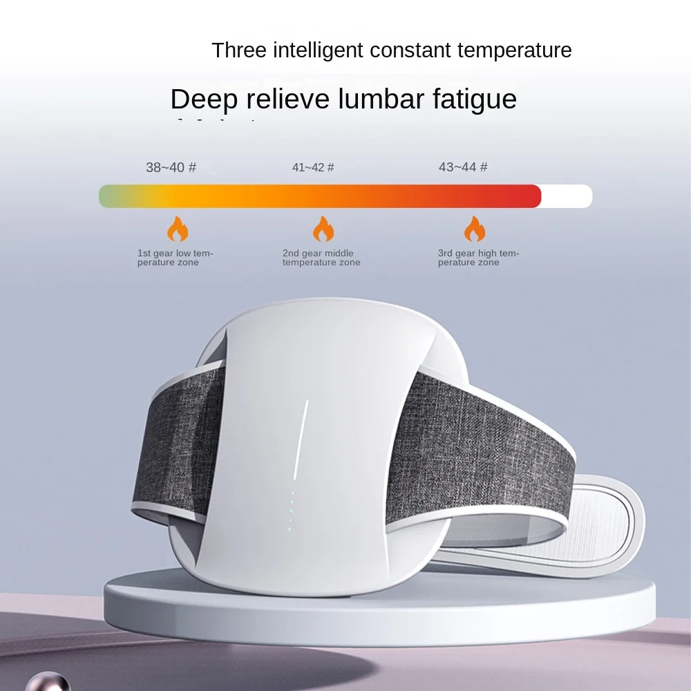 Intelligent EMS Lumbar Massager Charging Waist and Abdomen Massage Belt/Cushion Pain Relief for Fever Recovery