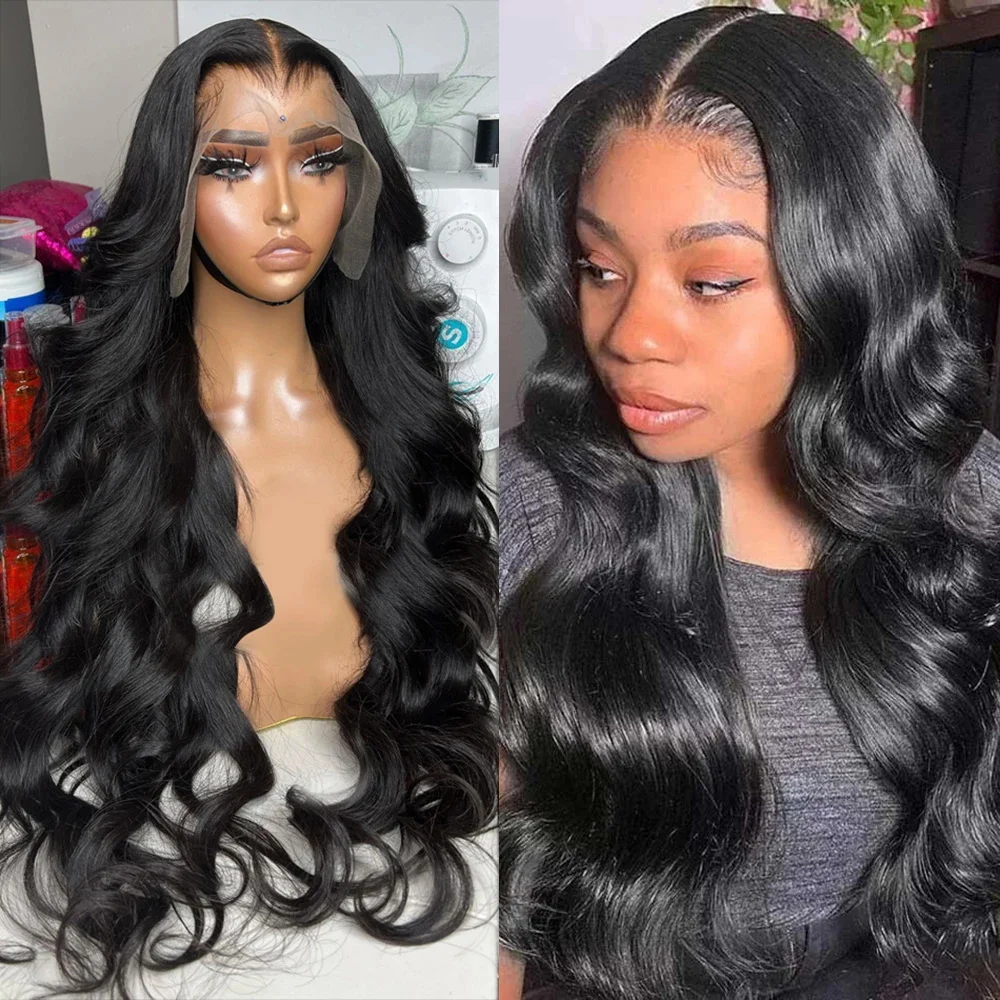 Nadine 13x6 Body Wave Lace Front Human Hair Wigs Brazilian Hair 13x4 Lace Frontal Wig For Black Women Pre Plucked With Baby Hair