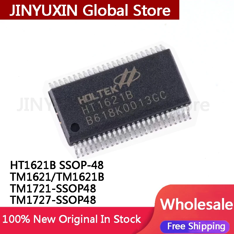 10pcs HT1621B SSOP48 TM1621 TM1621B TM1721 SSOP48 TM1727 SSOP48 IC Chip In Stock Wholesale