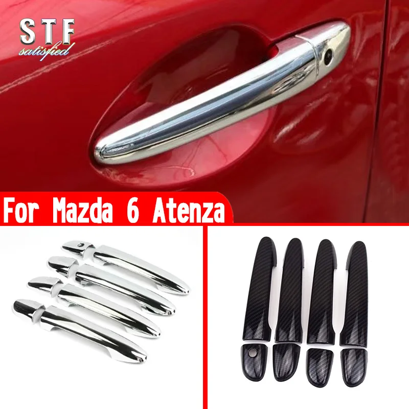 

For Mazda 6 Atenza 2019 2020 2021 Car Accessories Door Handle Cover Trim Molding Decoration Stickers W4