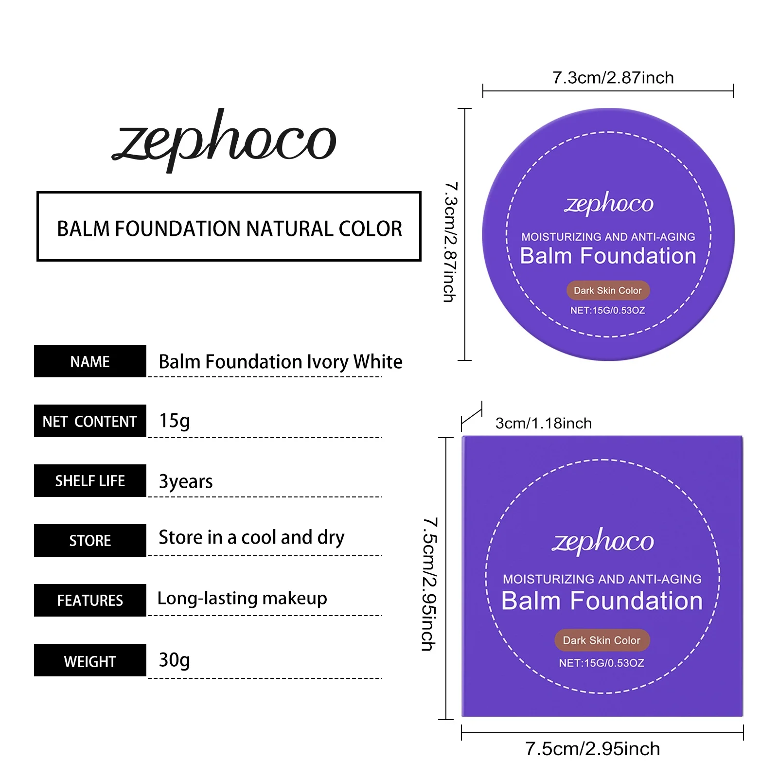Crema de maquillaje de base correctora oscura, hidrata y suaviza el diario, crema de maquillaje de base correctora ligera
