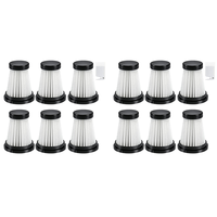 【HAND TOOL】12 HEPA Filters For Moosoo K12 / K12 Pro / K13 Vacuum Cleaner & Genius Invictus One 1.0/2.0 Handheld Vacuum Cleaner