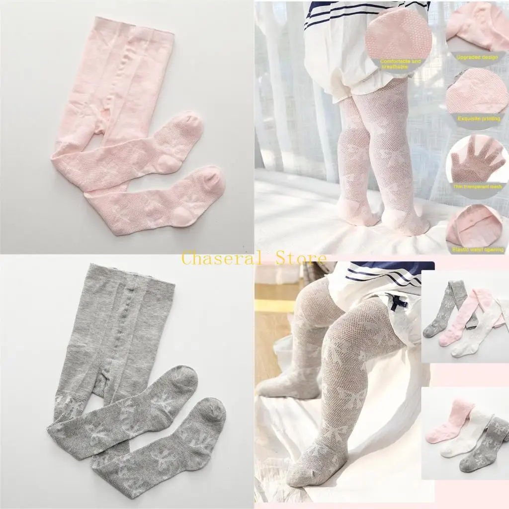 

E7CE Girls Countyhose Сплошные колготки модные длинные чулки с уникальным рисунком Bowknot для ежедневных вечеринок