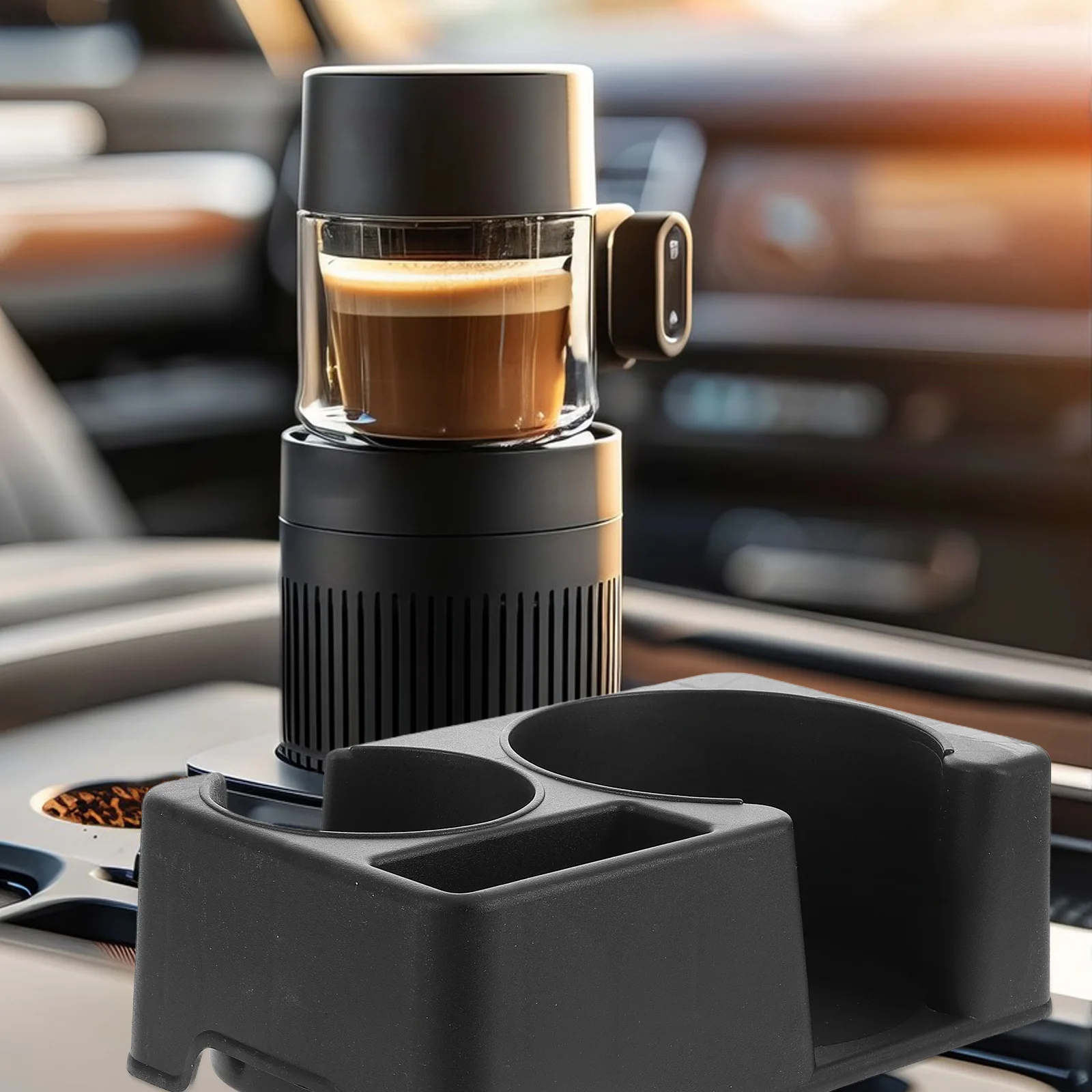 Car Cup Holder Universal Drink Bottle Organizer For Insulated Kettle Electric Bottle Anti-Slip Phone Mount Storage Rack