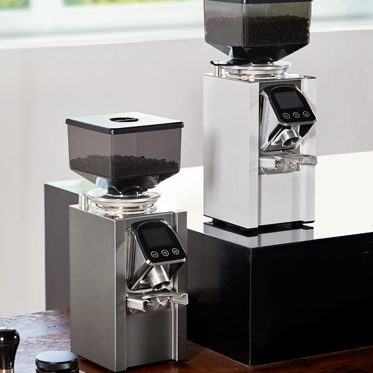 New Coffee Grinder with Stainless Steel Blade, Transparent Bean Hopper, for Espresso and Drip Coffee