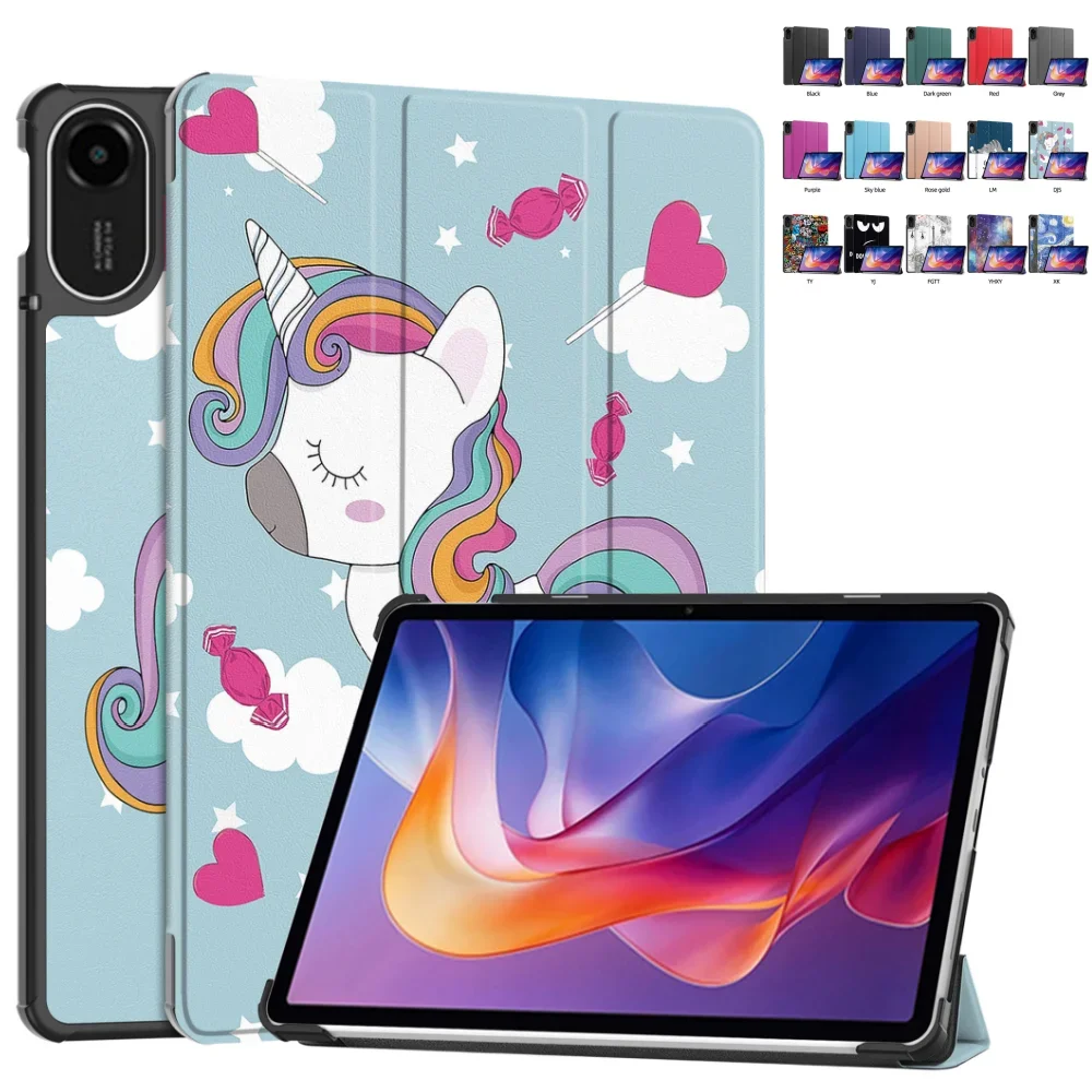 

Чехол для Xiaomi Redmi Pad 2 2025 11 дюймов, тройной складной чехол-подставка из искусственной кожи для Redmi Pad2 11 дюймов с функцией автоматического пробуждения