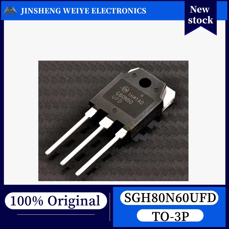 

(5/50 pieces) SGH80N60UFD G80N60UFD TO-3P N-channel IGBT 600V 80A Original stock available. Fast shipping.