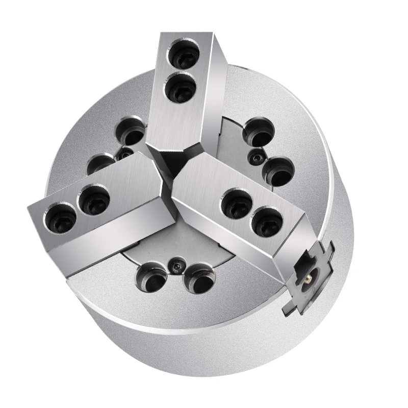 Hydraulic chuck 5681012 inch all-steel CNC lathe medium solid three-jaw hydraulic power chuck