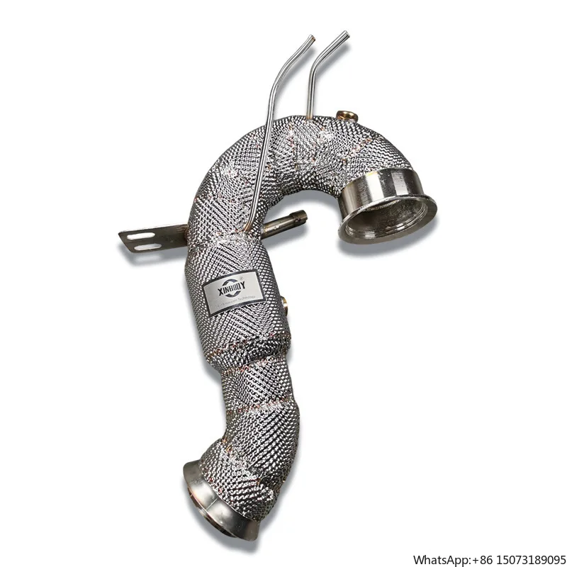 

13.High Performance Stainless Steel High-Flow Front Pipe With Catalytic Converter for C200 C260 W206