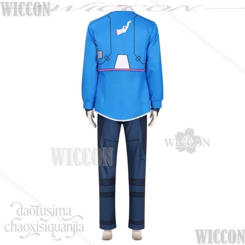Cyberpunk Edgerunners 2 Cosplay D Handsome Jumpsuit Bodysuit Blue Coat Jacket Wig Halloween Christmas Festival Fancy Comic Con - view 5