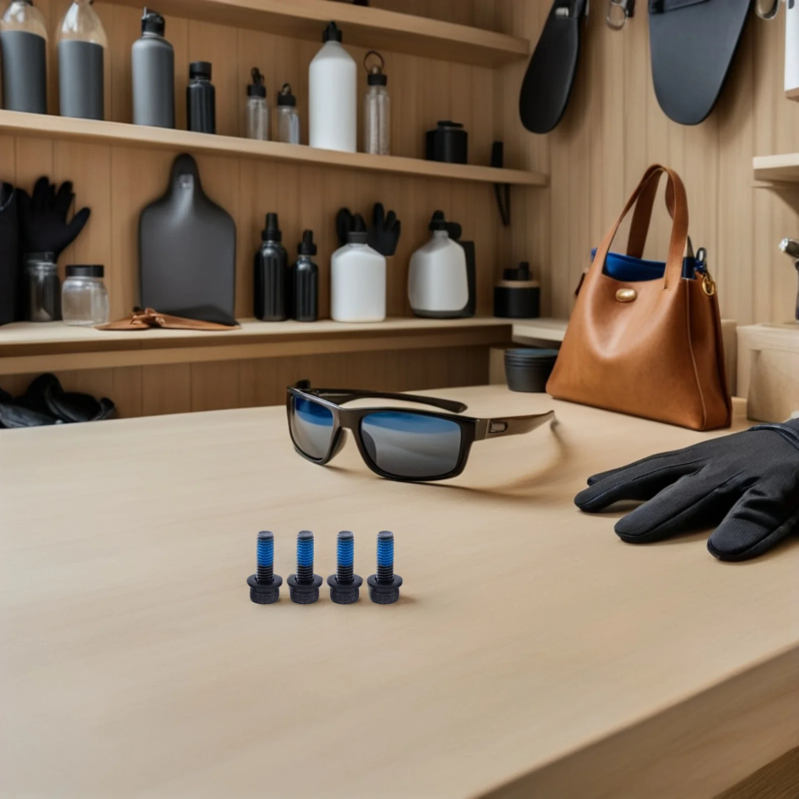 

4Pcs Bike Disc Brake Fixing Screws M6x18 Steel Rustproof Durable High Precision Brake Mount Adapter Anti-Loose Rubber Cycling