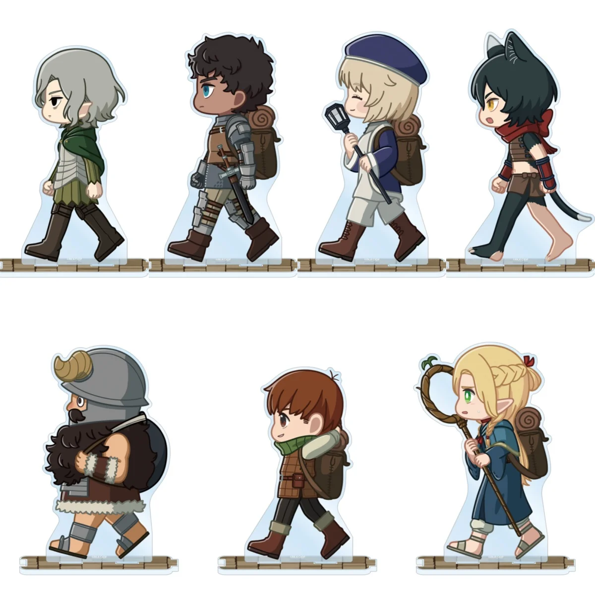 Anime Dungeon Meshi 10CM Acrylic Stand Model Cosplay Characters Ornament Accessories Goods Gifts