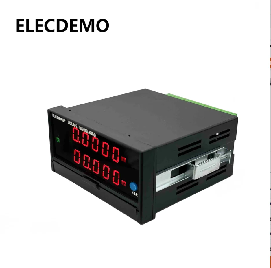 5-Digit High Precision DC Voltmeter Ammeter Dual Display Digital Panel Meter, Upper/Lower Limit Alarm Control, RS485 Modbus RTU