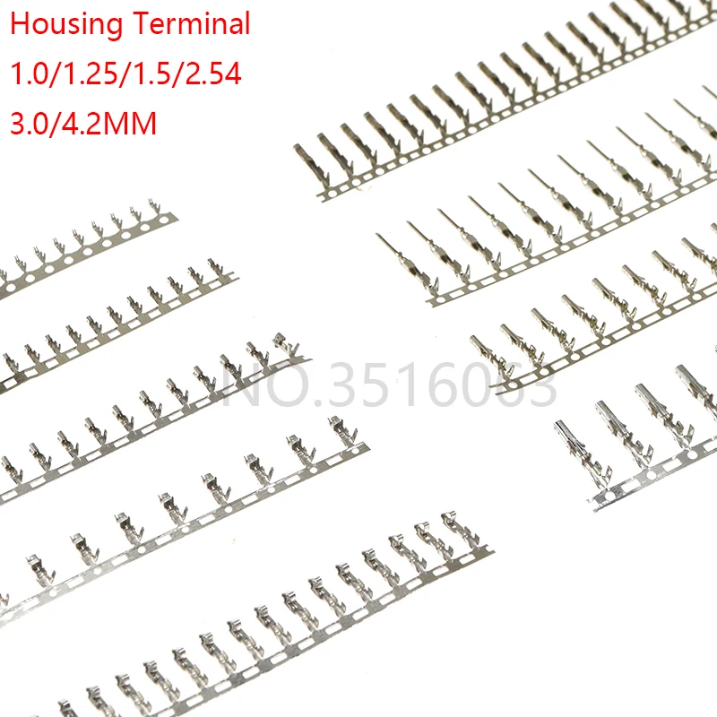100 sztuk 1.0/1.25/1.5/2.0/2.54/3.0/3.96/4.2MM JST/ZH/PH/XH/VH/Dupont/MX/5557 męskie złącze żeńskie złącze obudowy do zaciskania przewodów