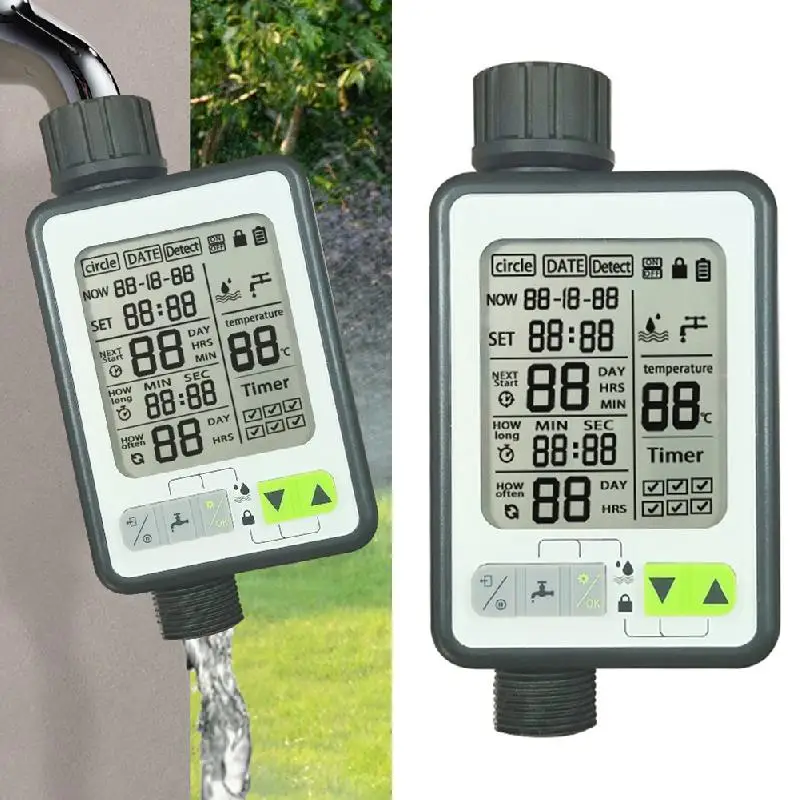 Garden Watering Timer Garden Intelligent Irrigation System Automatic Digital Sprinkler Controller With Large Screen Garden Tools