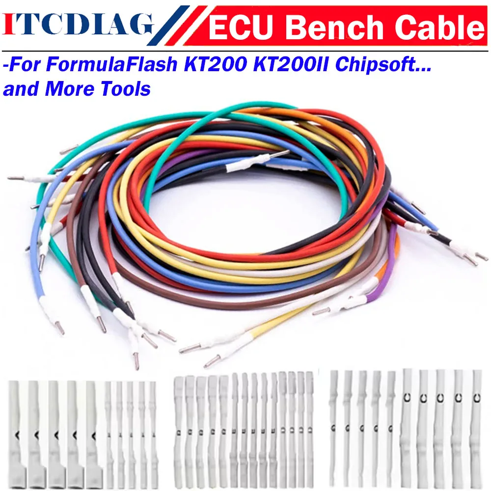 ECU bench cable ECU connect cable ECU connector FormulaFlash Cable ECU pin adapter ECU pin cable KT200II KT200 Chipsoft