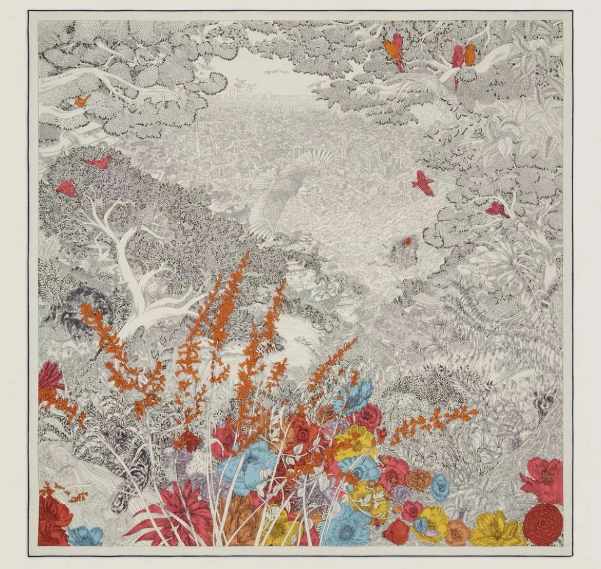 

Зимний большой шарф, роскошные дизайнерские шали, женские шелковые шерстяные шарфы, рождественский подарок для мамы, шали с краями на роликах 135 см