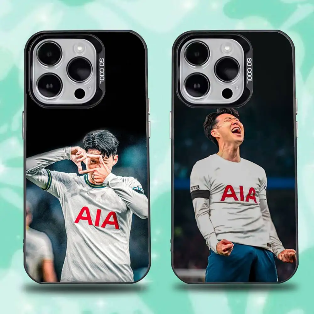 

Football S-Son H-Heung-minS Phone Case For iPhone 16,15,14,13,12,11,Pro,Max,Plus,Mini,XS,SE Anti Fall Black Matte Hard Bumper