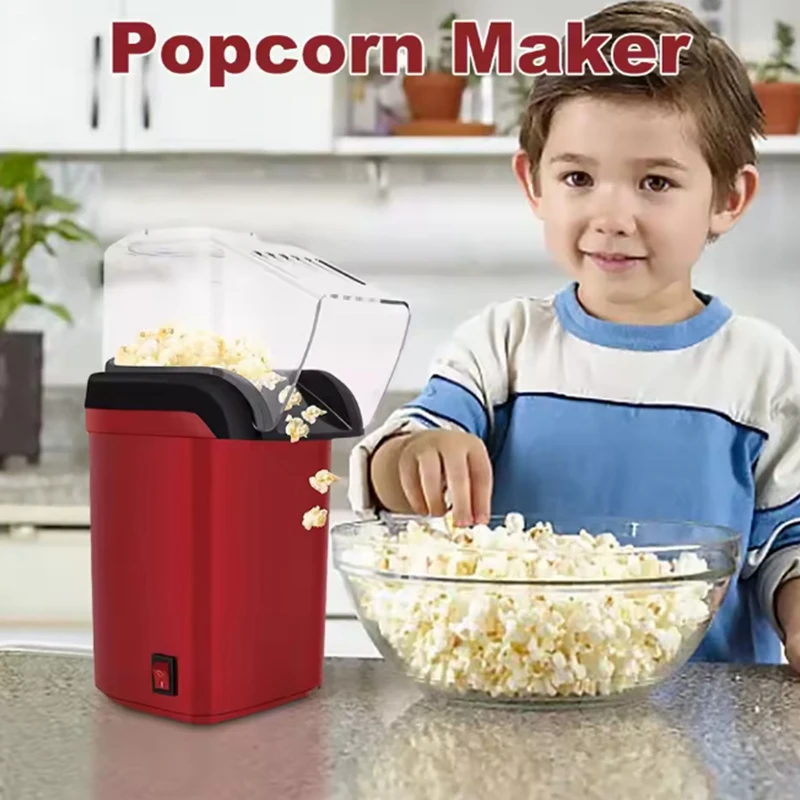 ماكينة صنع الفشار الأوتوماتيكية بالكامل، ماكينة صنع الفشار الصغيرة الكهربائية، ماكينة أجهزة المطبخ المنزلية ذات معدل عالٍ