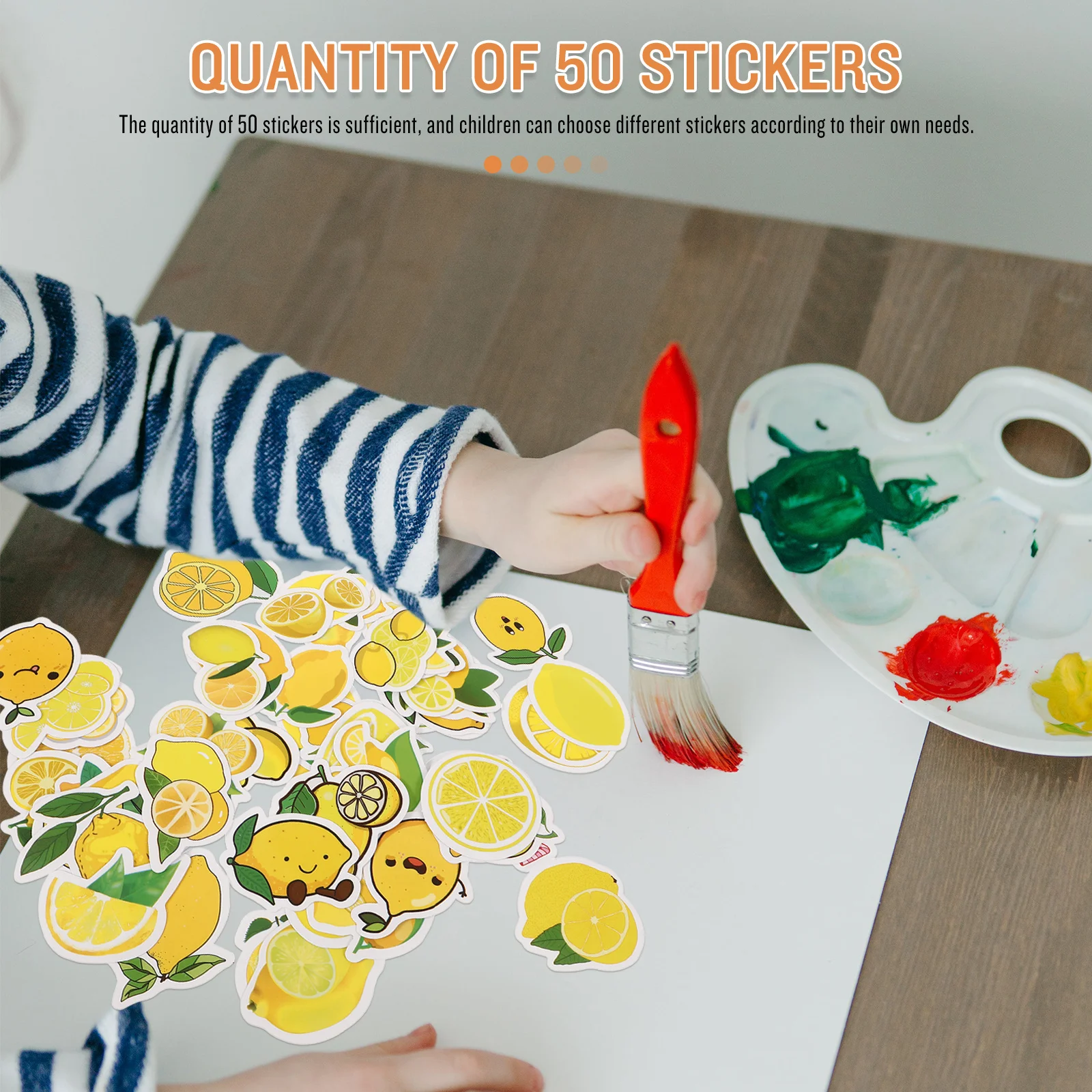 50 قطعة ملصقات الليمون لطيف الكرتون مائي لأجهزة الكمبيوتر المحمول حقيبة دفتر القصاصات Diy بها بنفسك ملصقات الزخرفية السائبة الاطفال المراهقين المفضلة