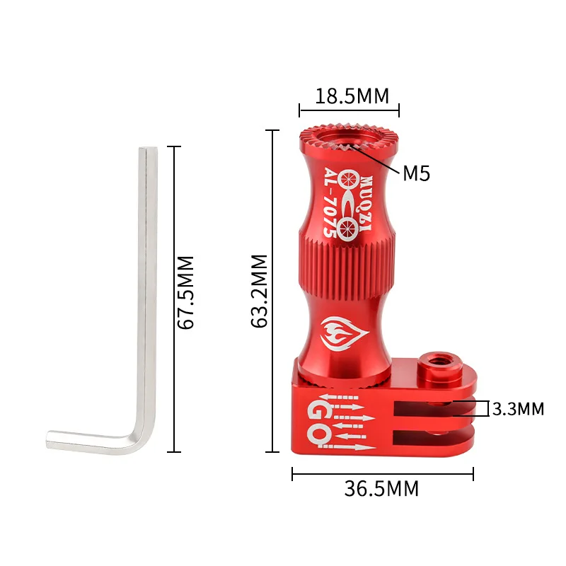 MUQZI Quick Release Axle Sports Camera Recorder Fixed Bracket Mountain Road Dead Flying Bike