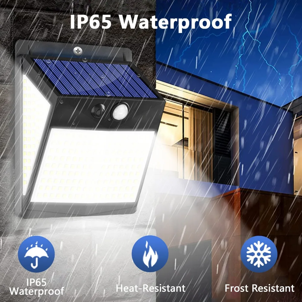 مصباح حائط مزود بمستشعر حركة بير ، مصباح خارجي ، مقاوم للماء ، بثلاثة أوضاع ، ip65 ، للحديقة أو الفناء #5