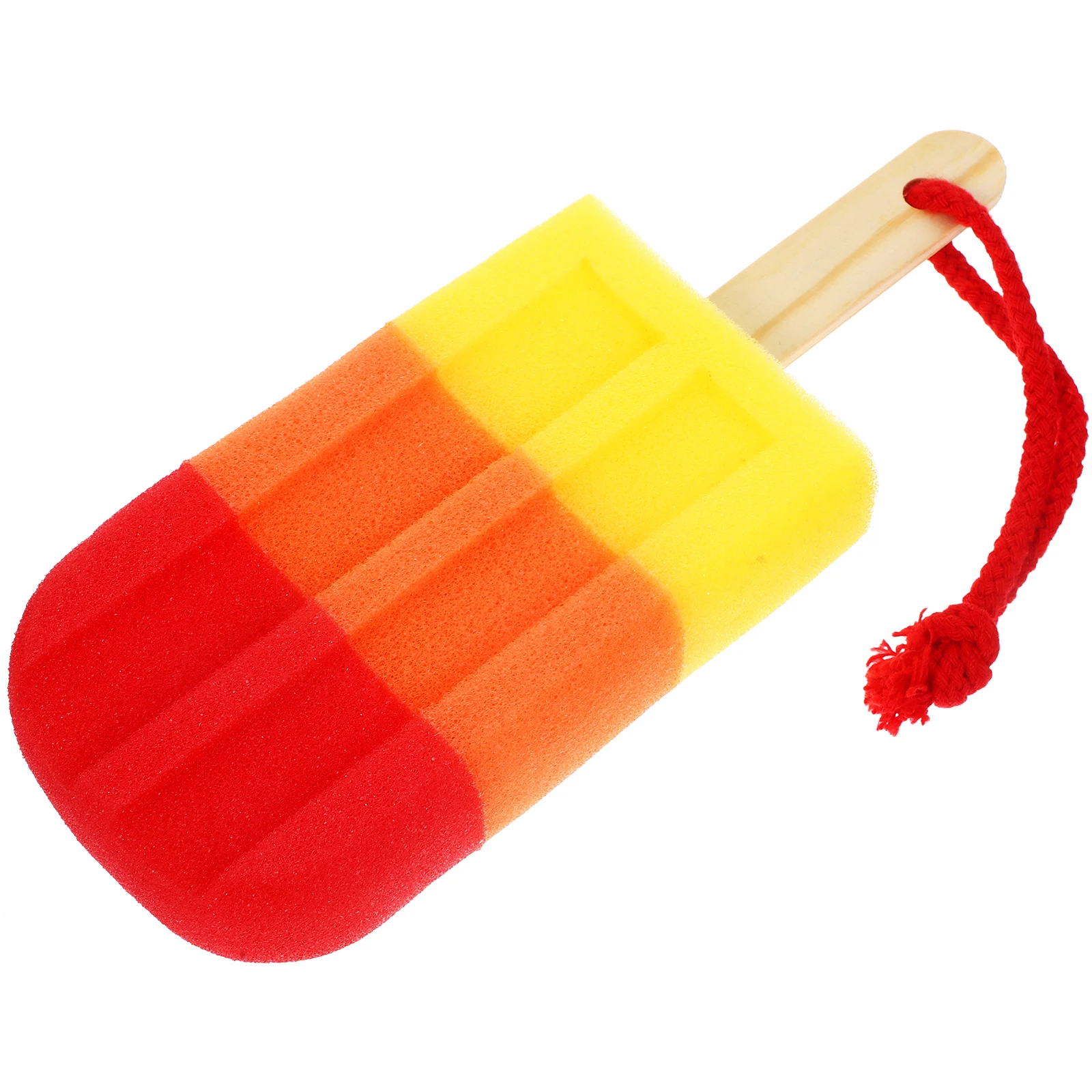 

Shower Sponge for Women Bath Puff Body Scrubber Orange Yellow High Density Foam Bathing Supplies Kids Travel Friendly