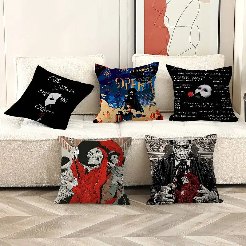 Musical The Phantom Of The Opera Cushion Cover Pillow Cover Decor Pillowcase Printed Cushion Case for Couch