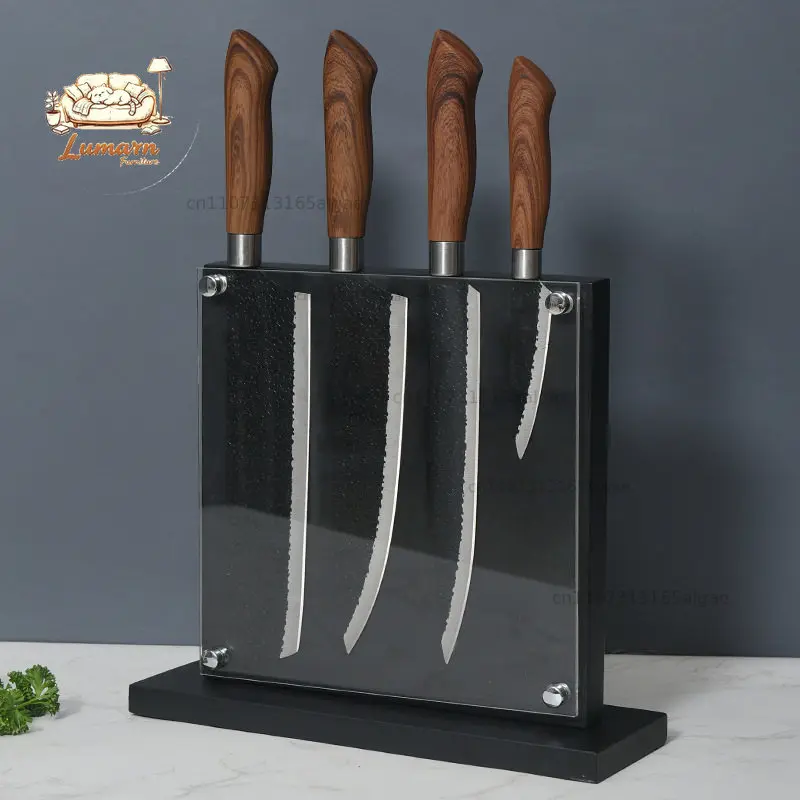 New simple acrylic double-sided magnet holder creative household magnetic storage holder countertop magnetic rack