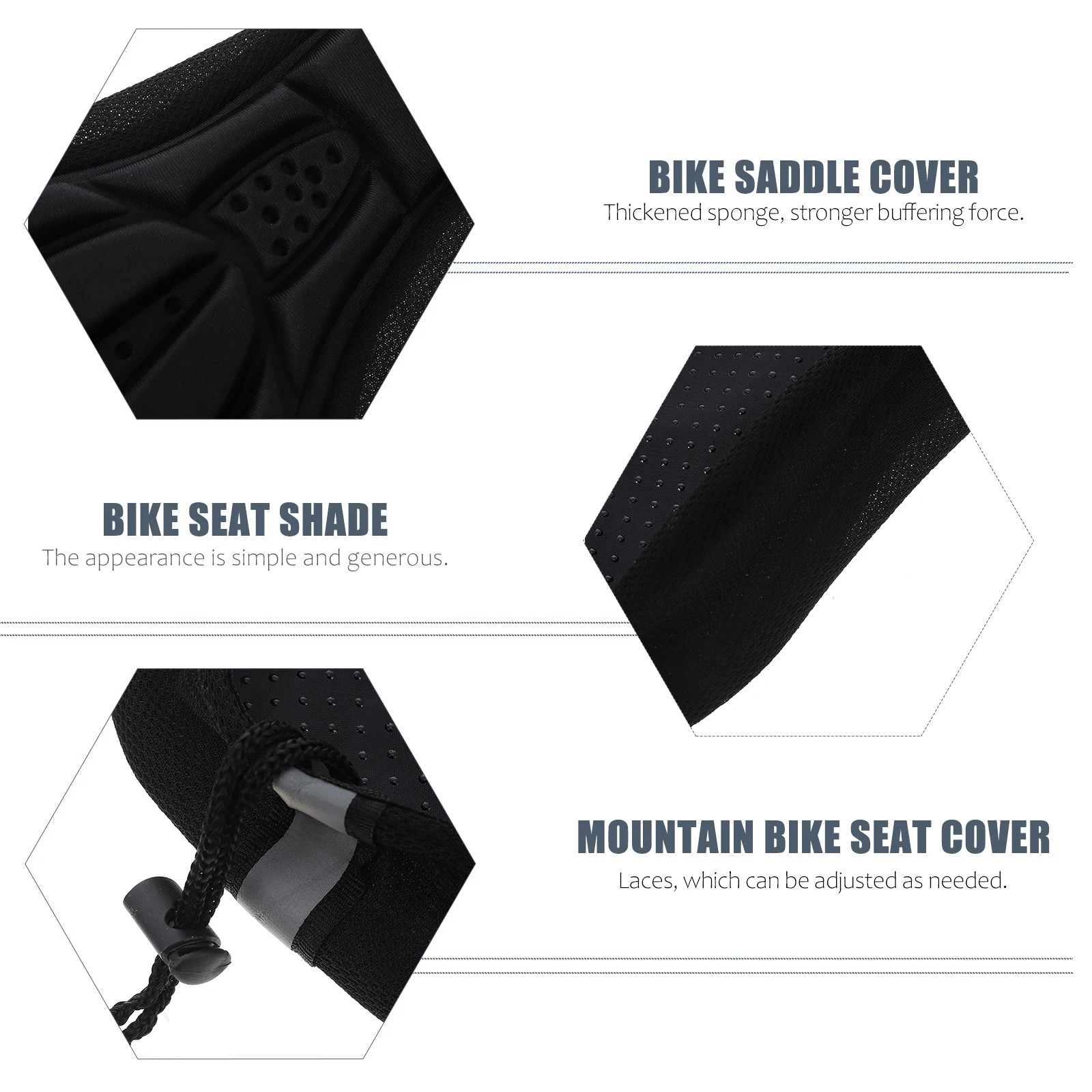 

Universal Bike Seat Cover 3D Thick Sponge Cushion Breathable Cycling Saddle Cover Anti-Friction Bicycle Seat Cushion Pad For