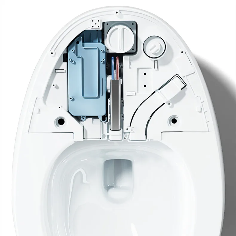 Bathroom floor-to-ceiling P-type trap Electronic automatic bidet AI voice-activated toilet WC intelligent smart toilet
