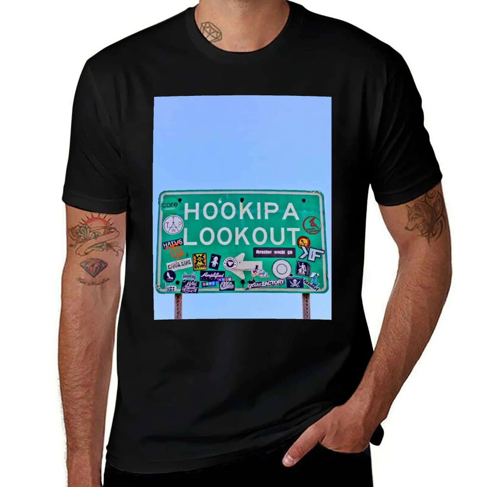 

Hookipa Lookout Sign T-Shirt Personalized t-shirt shirts graphic tee blue lock shirts men