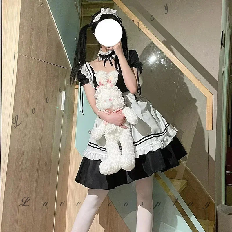 لطيف خادمة موحدة لوليتا فستان اللعب زي ألياف البوليستر المرأة استخدام خاص الملابس ملابس الرقص الحديثة المصنوعة في الصين