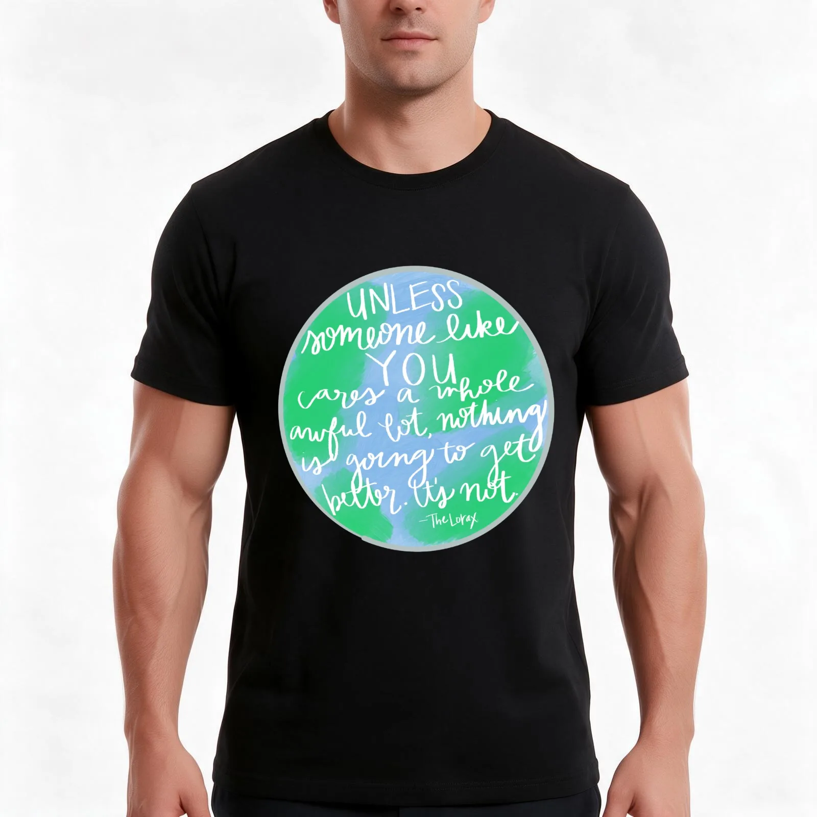 Unless - Earth Day T-Shirt Summer Casual Cotton Tee Oversized Streetwear Tops Vintage Graphic Print Loose Fit Short Sleeve