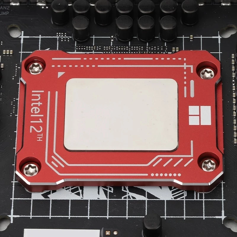 Placa trasera de montaje para CPU, Corrector térmico LGA17XX-BCFCPU, curvo, color rojo/gris/Negro, Intel 12th