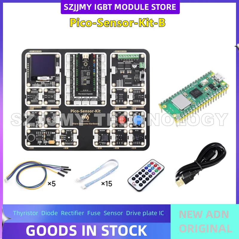 

Raspberry Pi Pico entry-level sensor integrated programming development kit Pico expansion board+15 modules