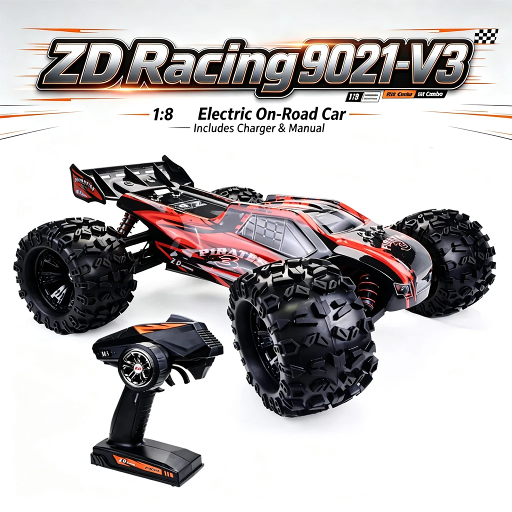 ZD Racing 9021-V3 1:8 1/8 3S 4WD Truggy/Truck 80-90km/h 2.4GHz 4CH Transmitter&Receiver Gift