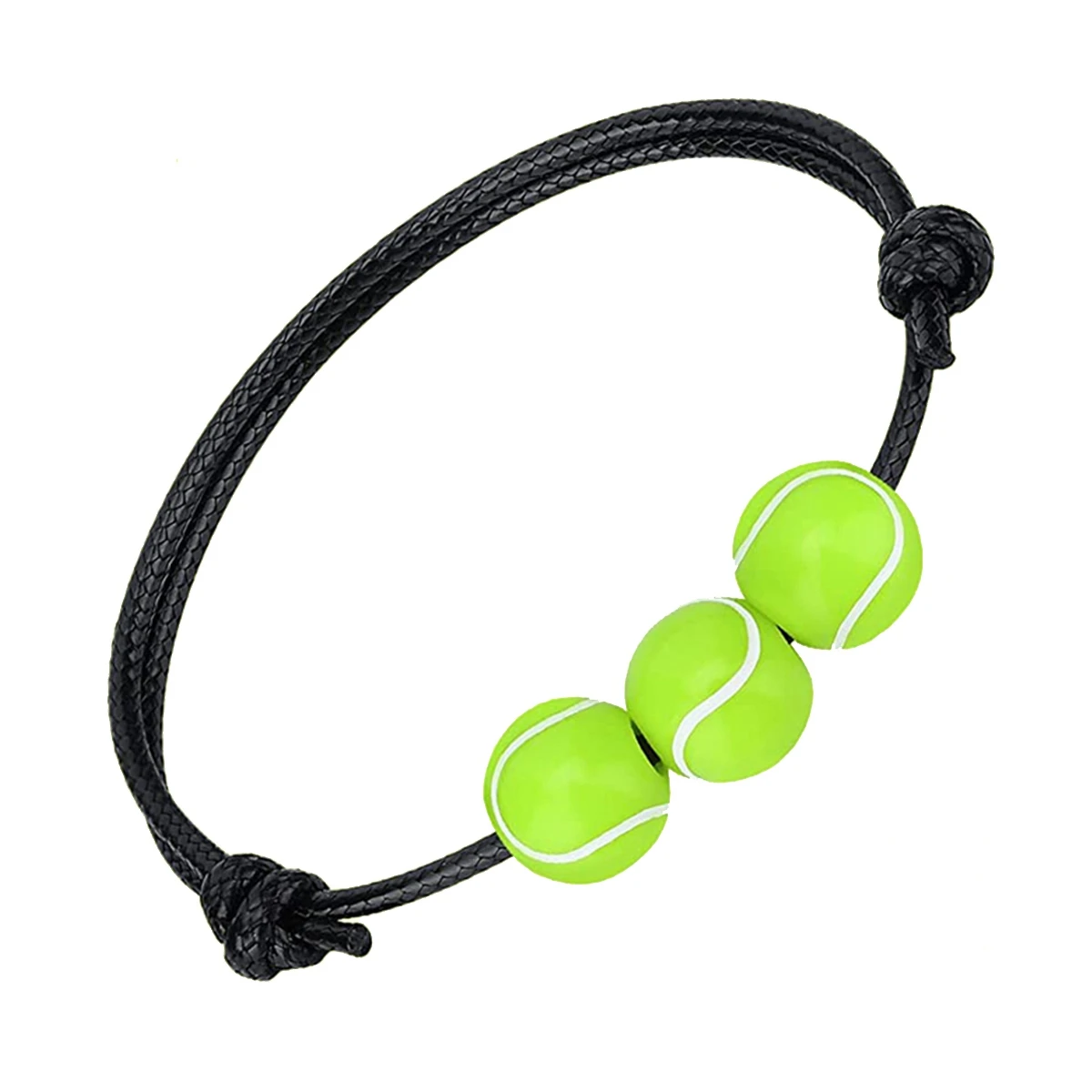 20-delige tennisbedelarmbanden Tennis Tennisbalkralen Verstelbare polsbandjes Inspirerende sportbalarmband voor tieners